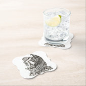 眠れる天使が石の上に ペーパーコースター (インサイチュ)