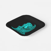 眠れる天使が石の上に ペーパープレート (傾斜あり)