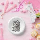 眠れる天使が石の上に ペーパーボウル (パーティー)