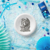 眠れる天使が石の上に ペーパーボウル (パーティー)