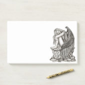 眠れる天使が石の上に ポストイット (デスク)