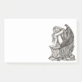 眠れる天使が石の上に ポストイット (正面)