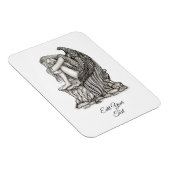 眠れる天使が石の上に マグネット (右側)