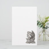 眠れる天使が石の上に 便箋 (スタンド正面)