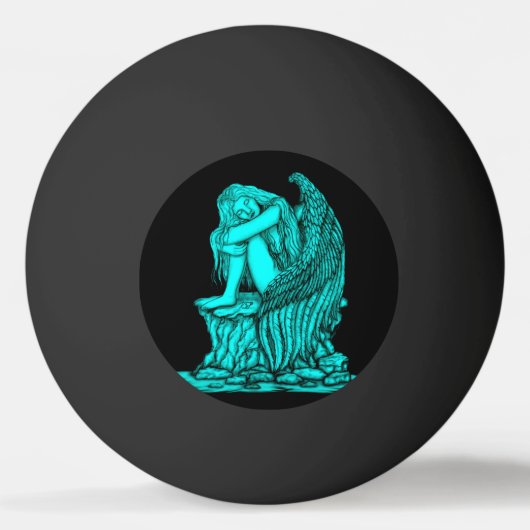 眠れる天使が石の上に 卓球ボール (正面)