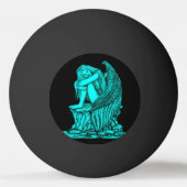 眠れる天使が石の上に 卓球ボール (裏面)