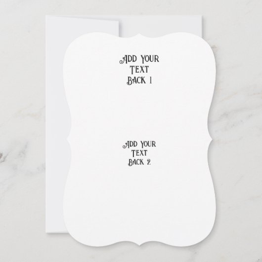 眠れる天使が石の上に 招待状 (裏面)