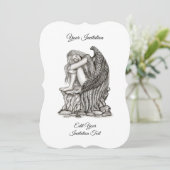 眠れる天使が石の上に 招待状 (スタンド正面)