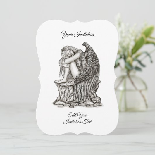 眠れる天使が石の上に 招待状 (スタンド正面)