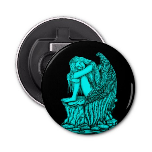 眠れる天使が石の上に 栓抜き (正面)