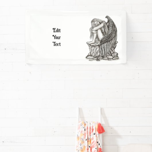 眠れる天使が石の上に 横断幕 (インサイチュ)