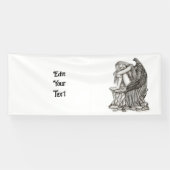 眠れる天使が石の上に 横断幕 (横)