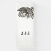 眠れる天使が石の上に 横断幕 (縦)