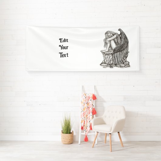 眠れる天使が石の上に 横断幕 (インサイチュ)