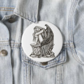 眠れる天使が石の上に 缶バッジ (インサイチュ)