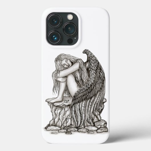 眠れる天使が石の上に Case-Mate iPhoneケース (裏面)