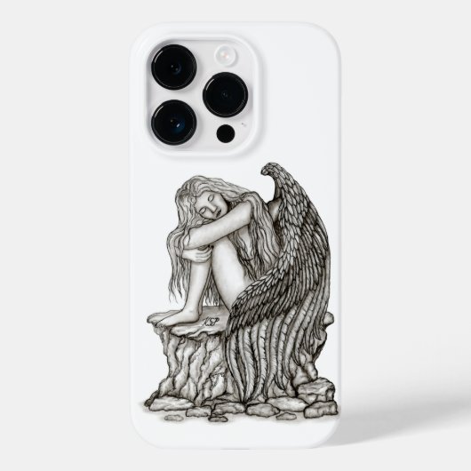 眠れる天使が石の上に Case-Mate iPhoneケース (裏面)