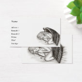 眠れる天使、白黒の名刺 (デスク)