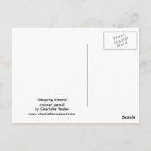 眠れる子猫アートポストカード ポストカード (裏面)