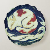 眠れる宇宙キャットインオブスターズ ラウンドクッション (裏面)