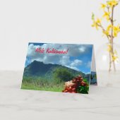 眠れる巨大クリスマス カード (黄色い花)