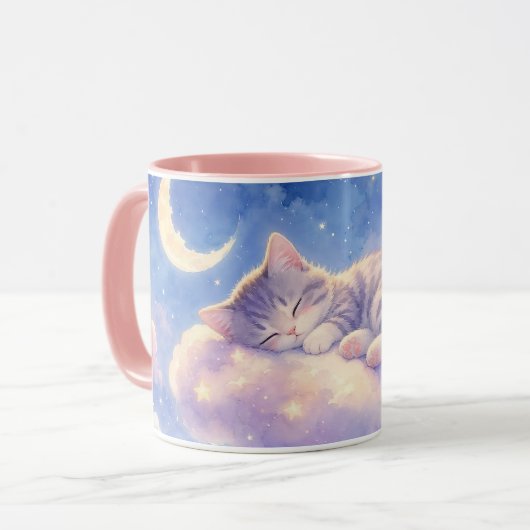 眠れる月猫マグカップ マグカップ (正面左)