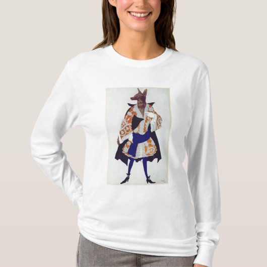 眠れる森の美女からのオオカミのためのデザインを、着せて下さい Tシャツ (正面)