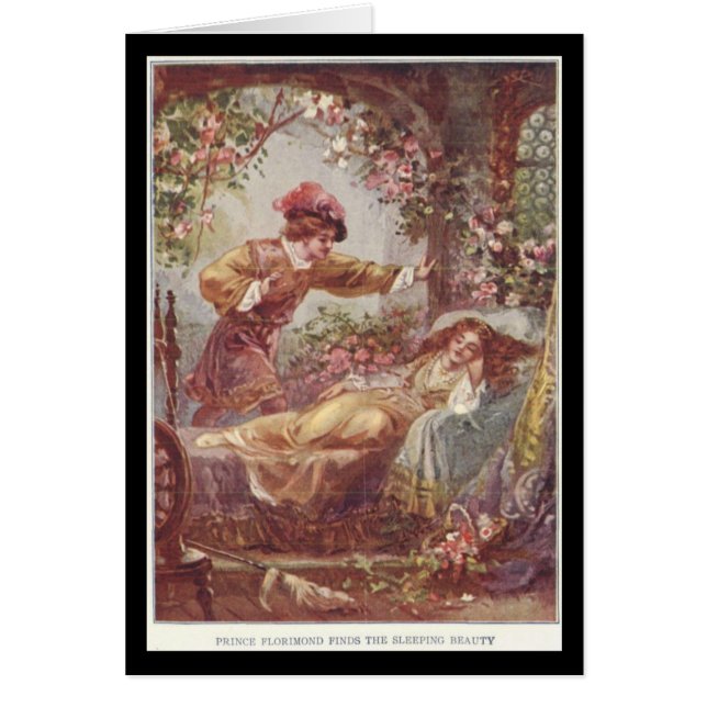 眠れる森の美女からのヴィンテージの物語の本の芸術 (正面)