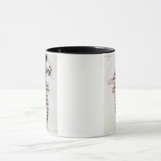 眠れる森の美女からの道化師のためのデザインを、着せて下さい マグカップ (中央)