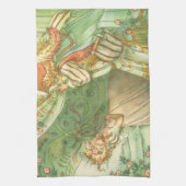 眠れる森の美女のプリンセス、ヴィンテージ・フェアリー・テイル キッチンタオル (縦)