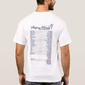 眠れる森の美女の生産のティー Tシャツ (裏面)