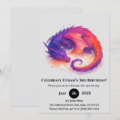 眠れる炎竜の誕生日 招待状 (正面/裏面)
