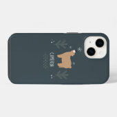 眠れる熊 iPhoneケース (裏面横)
