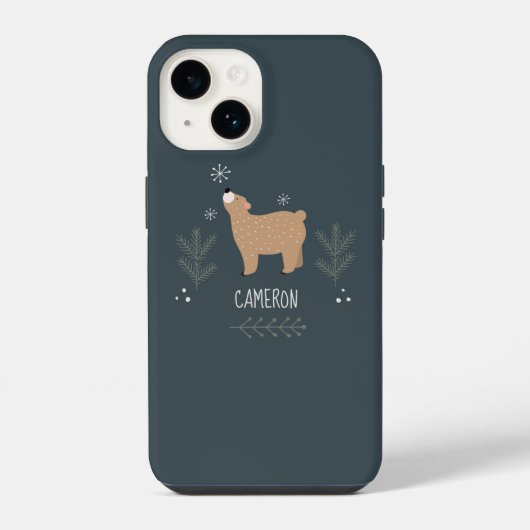眠れる熊 iPhoneケース (裏面)