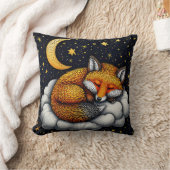 🦊🌙 眠れる狐の森のインテリアギフト ✨ クッション (ブランケット)