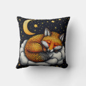 🦊🌙 眠れる狐の森のインテリアギフト ✨ クッション (裏面)