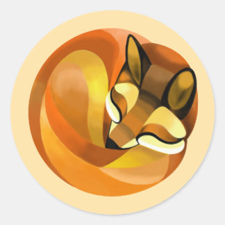 眠れる狐 ラウンドシール