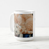 眠れる猫の写真の引用名 コーヒーマグカップ (正面左)