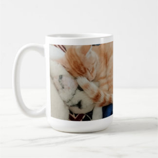 眠れる猫の写真の引用名 コーヒーマグカップ