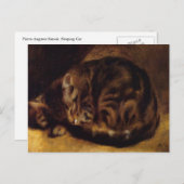 眠れる猫バイルノアール ポストカード (正面/裏面)