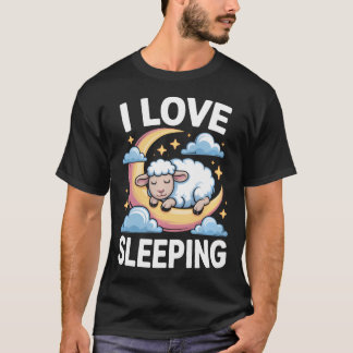 眠れる羊の月 Tシャツ