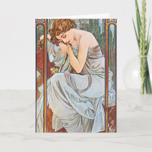 眠れる美しい女性 カード (正面)