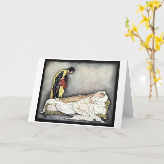 眠れる美しい&ザプリンスグリーティングカード カード (黄色い花)