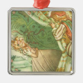 眠れる美女のプリンセス、ヴィンテージ・フェアリー・テイル メタルオーナメント (正面)