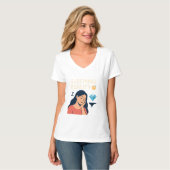眠れる美女 - 夢のようなプリンセスの美しいTシャツ Tシャツ (正面フル)