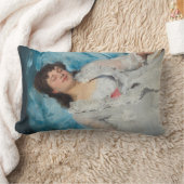 眠エレガントるフランスの女 ランバークッション (ブランケット)