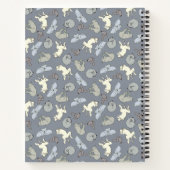 眠モダンお洒落る犬 – Vanilla on Gray ノートブック (裏面)