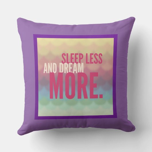 眠感動的やる気を起こさせるる夢をもっと減らす クッション (裏面)