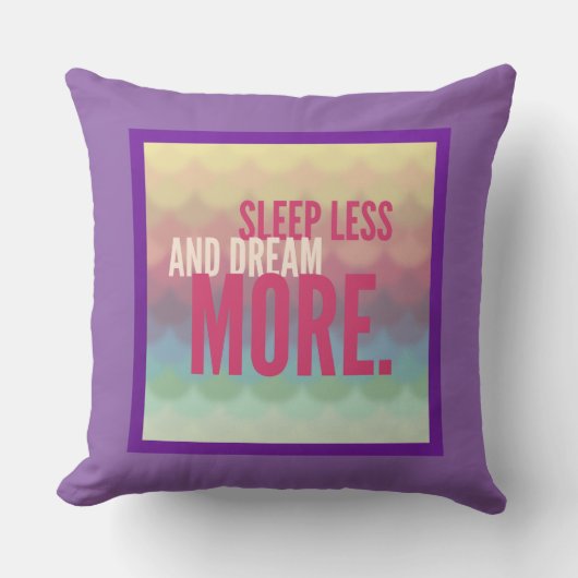 眠感動的やる気を起こさせるる夢をもっと減らす クッション (正面)