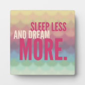 眠感動的やる気を起こさせるる夢をもっと減らす フォトプラーク (正面)